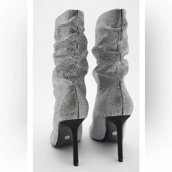 ❤️‍🔥❤️‍🔥Zara sparkly high heel ankle boots ❤️‍🔥❤️‍🔥 - Picture 7 of 12